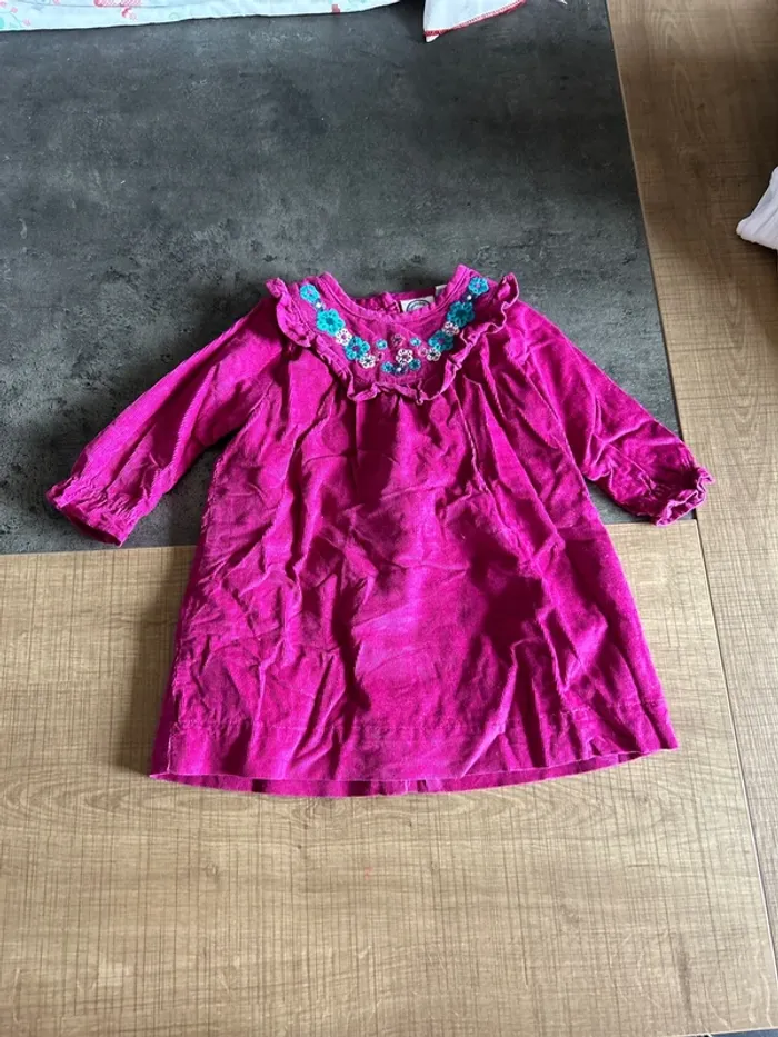 Robe velours Bebe fille, la compagnie des petits, 6 mois