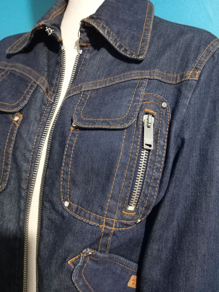 Veste jean Moschino 40 - photo numéro 3