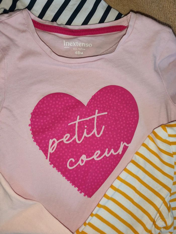 Lot 5 tee-shirts manches longues 4 ans InExtenso - photo numéro 5