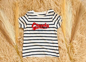 T-shirt manches courtes marinière