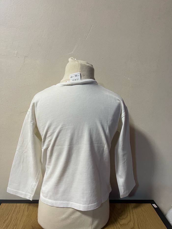 T shirt ML fille taille 104 - photo numéro 3