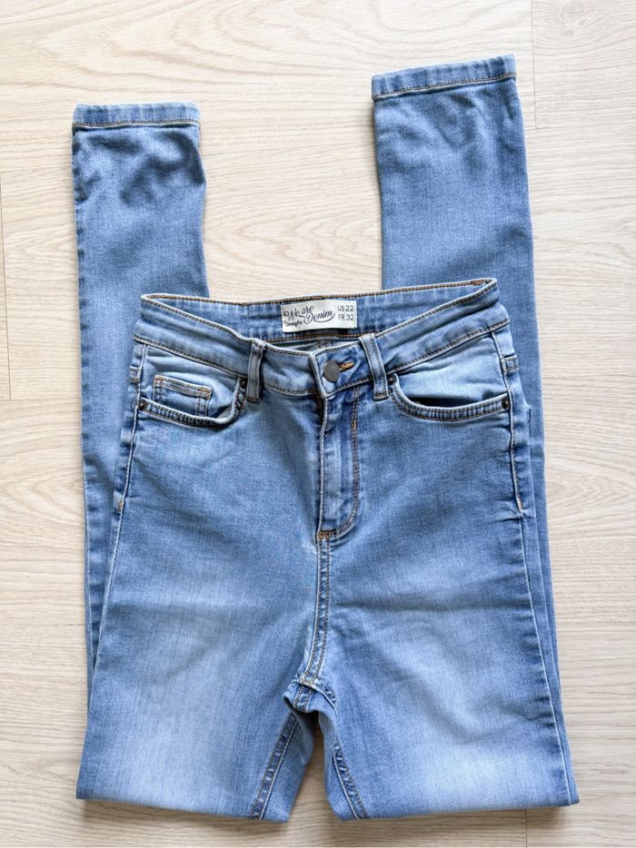 Jean slim bleu clair Jennyfer taille 32 XXS - photo numéro 2