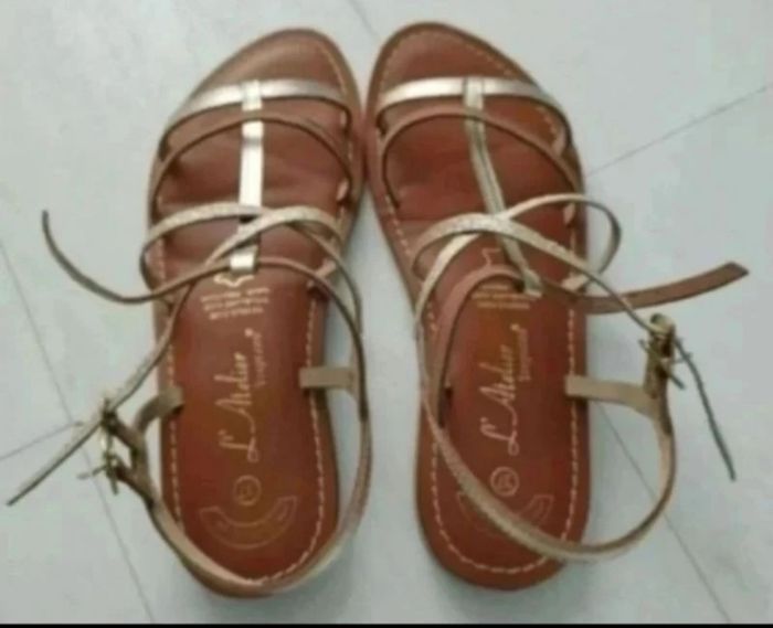 Sandalettes en cuir - photo numéro 3
