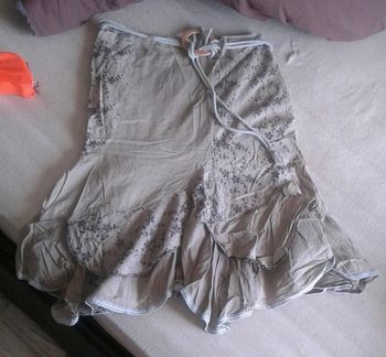 Jupe champêtre mi longue