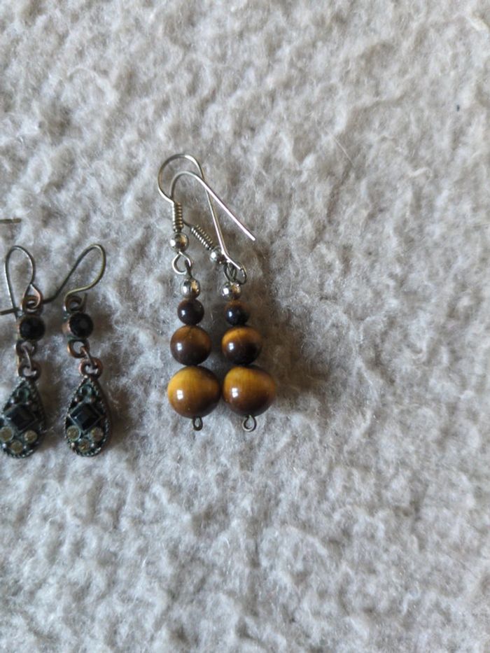3 paires de boucles d'oreilles femme - photo numéro 4