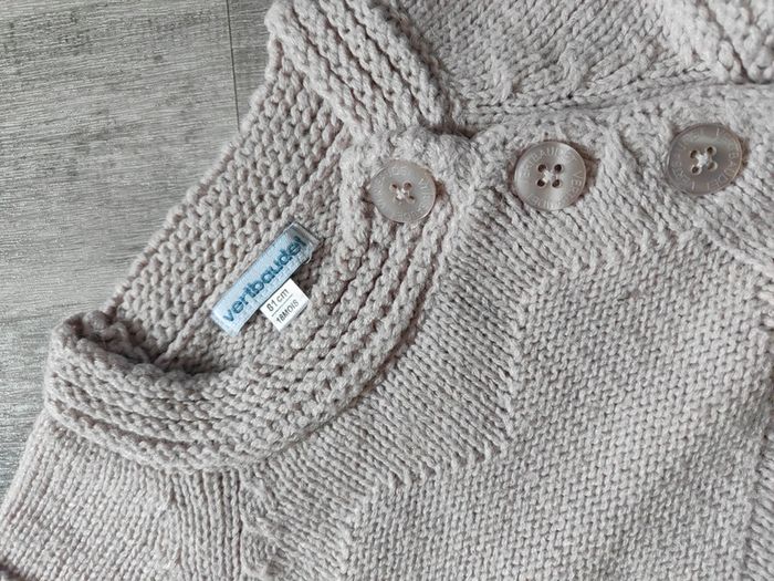 Pull tricot sans manches 18m - photo numéro 2