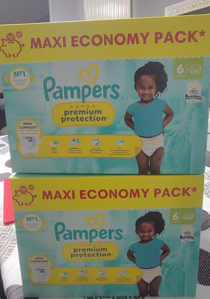Couches Pampers premium 6