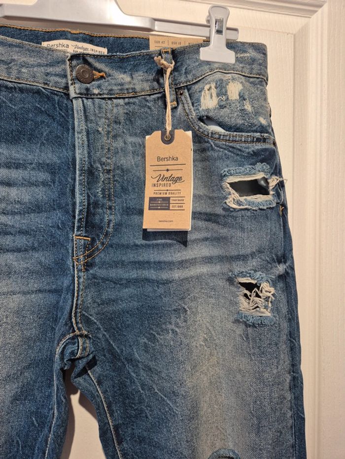 Jean déchire coupe loose Bershka - photo numéro 2