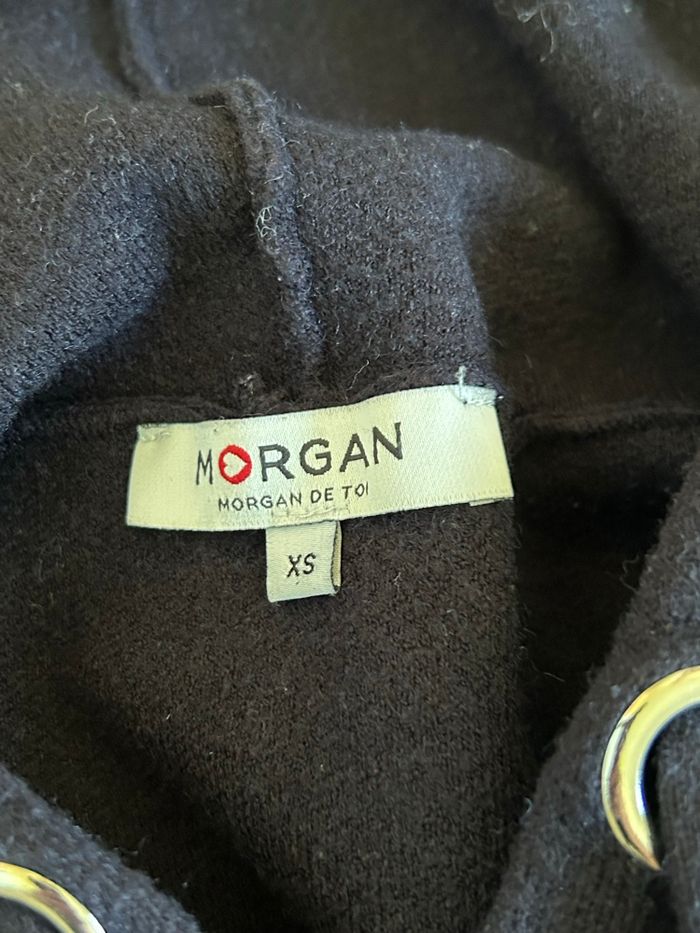 Robe pull bleue marine avec capuche Morgan taille XS TBE - photo numéro 9