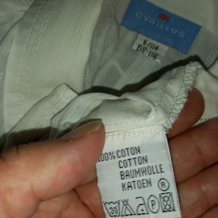 Chemise / chemisier fille état neuf Manches courtes by Cyrillus 6 ans 🛍 - photo numéro 2