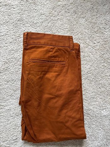 Chino marron orangé slim taille 38