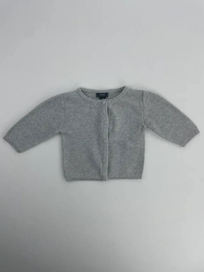 Gilet gris bébé fille – Kiabi – 1 mois (52-55 cm) - photo numéro 3