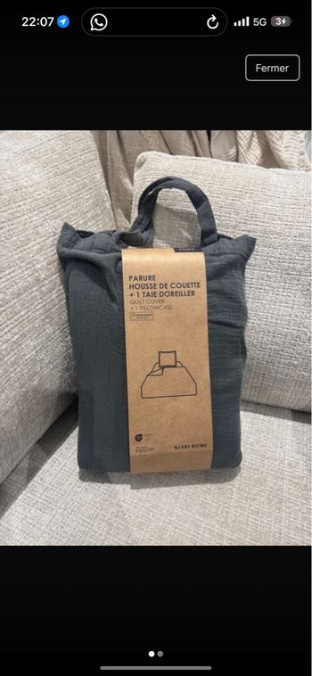 Parure  housse de couette  Kiabi 