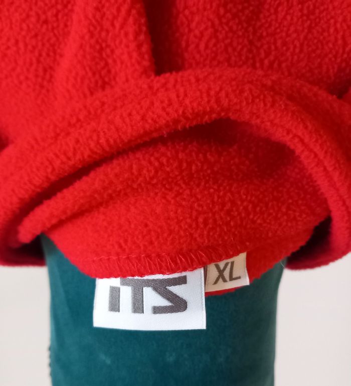 Polaire ITZ rouge avec col haut - photo numéro 4