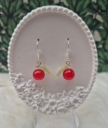 Boucles d’oreilles pommes en perles 🍎✨ #Bijoux #Pommes #Perles