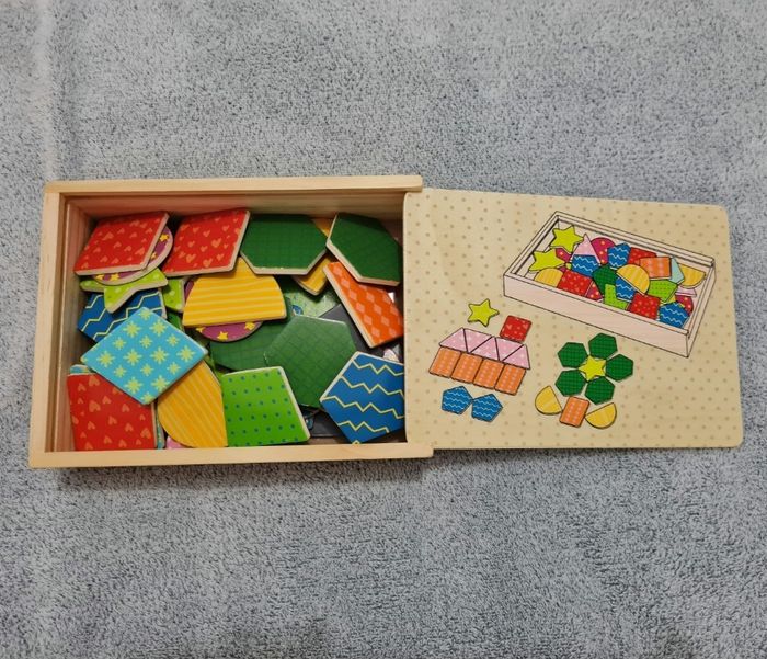 Lot de 3 jeux en bois (puzzle, labyrinthe et formes magnétiques) - photo numéro 6