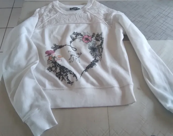 Sweat avec dentelle