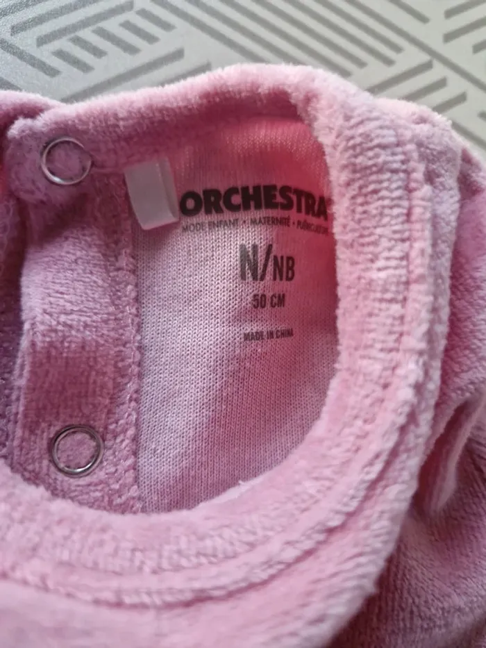 Pijama chaud fille Orchestra rose licorne naissance 50 - photo numéro 4