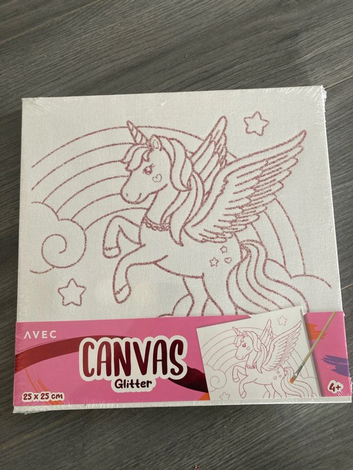 Tableau à peintre licorne