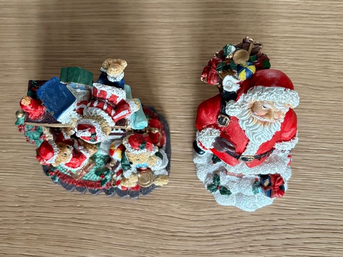 Jolies Décorations de Noël Vintage avec Père Noël et Oursons - photo numéro 6