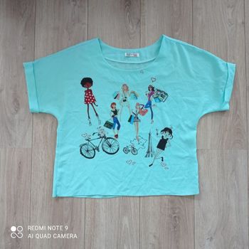 T-shirt turquoise t38/40