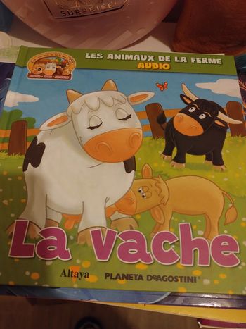 Livre Les animaux de la ferme audiocontes La vache