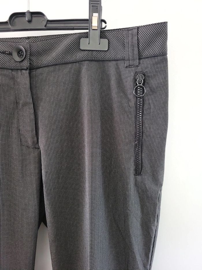 Cop copine pantalon carreaux noir gris Taille 40 L - photo numéro 2