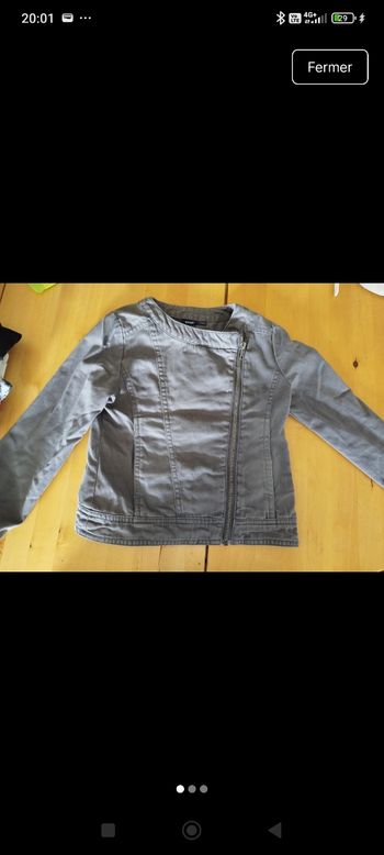 Veste grise cintrée 