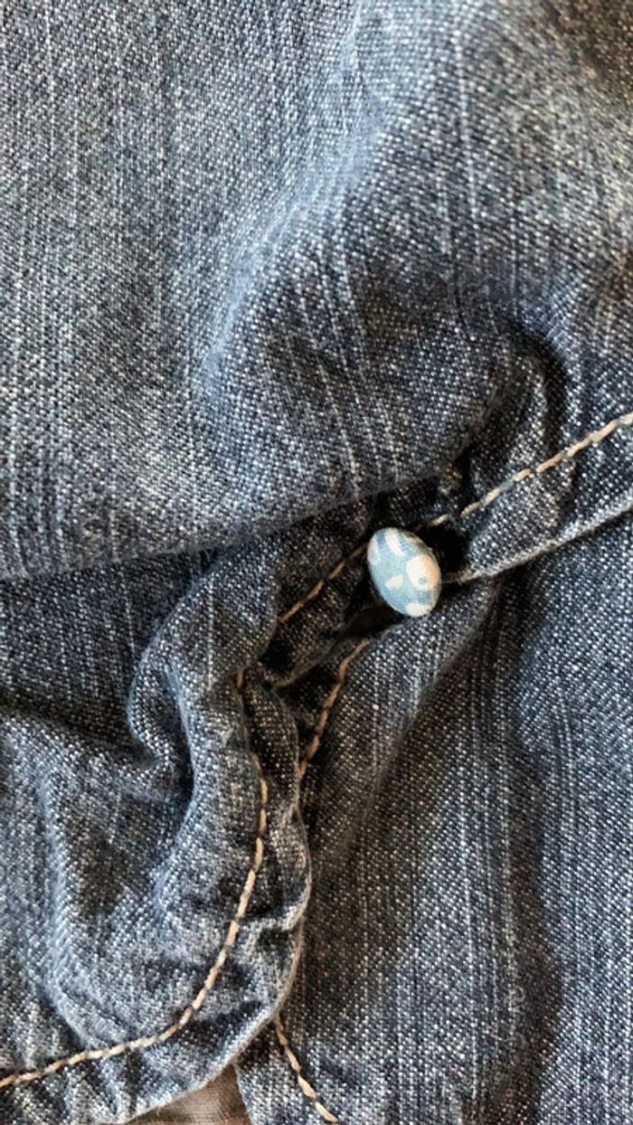 Pantalon en jean grains de blé - photo numéro 2