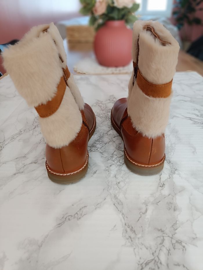 Eram bottines camel fourrure 34 - photo numéro 5