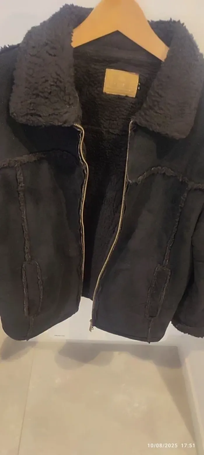 🧥 Blouson homme H.Landers XL – effet peau retournée, doublure chaude façon sherpa - photo numéro 2