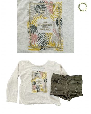 23 24 mois 2 ans ensemble teeshirt Tape à l'oeil (86 cm) et short kiabi ( 3 ans taille très petit)