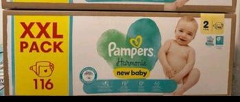 1 Carton de couche pampers harmonie taille 2
