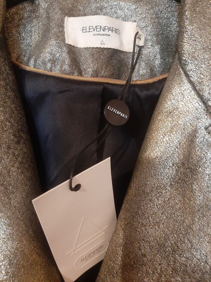 Veste en cuir doré - photo numéro 5