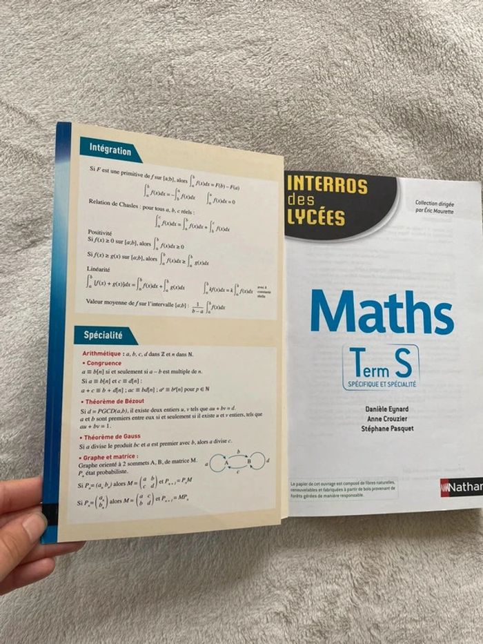 Livre manuel scolaire prépa bac terminale S (maths) - photo numéro 3