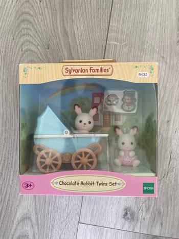 Sylvanian families chocolaté rabbit twin-set 