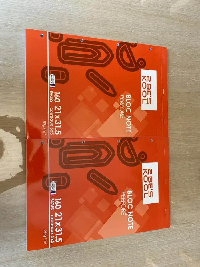 Lot de 2 bloc note