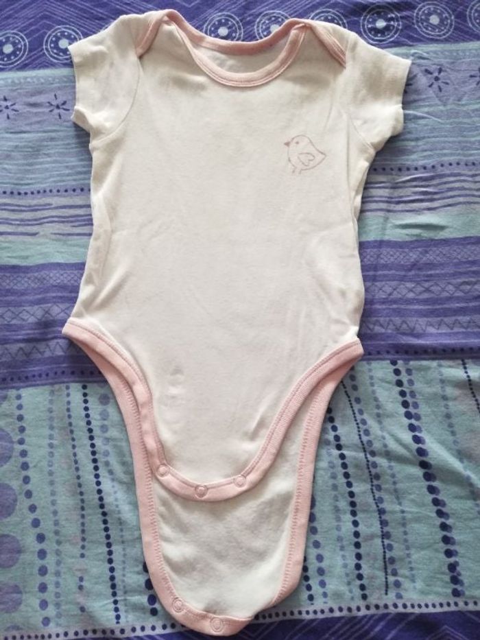 Lot de 2 bodies fille 12/18mois