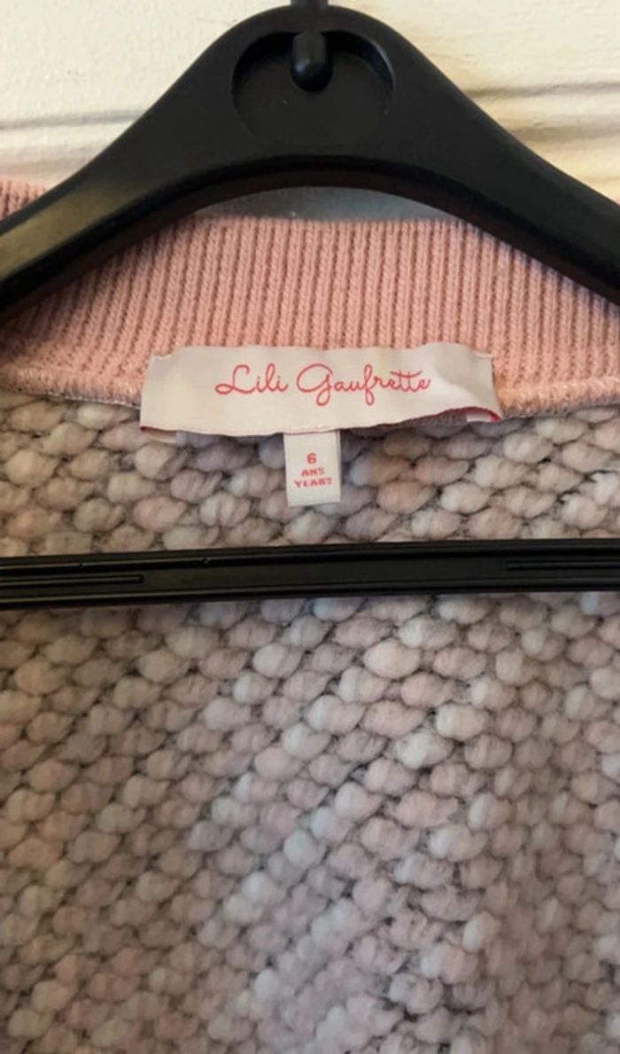 Blouson Teddy tweed tons roses 6 ans - Lili Gaufrette - photo numéro 5