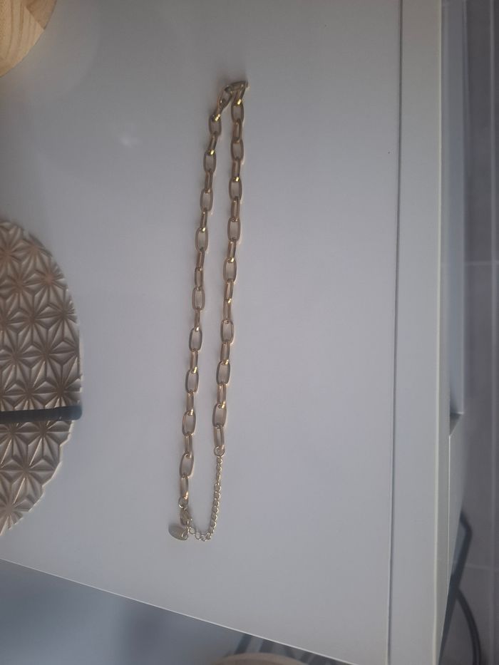 Chaîne acier doré réglable Luzaka neuve - photo numéro 2