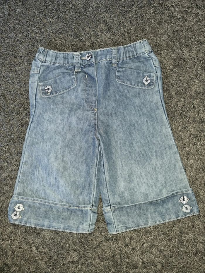Bermuda fille en jean Okaidi 3 ans