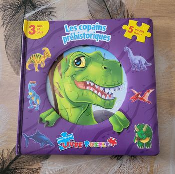  Les copains prehistoriques - livre Puzzle 3 ans et plus