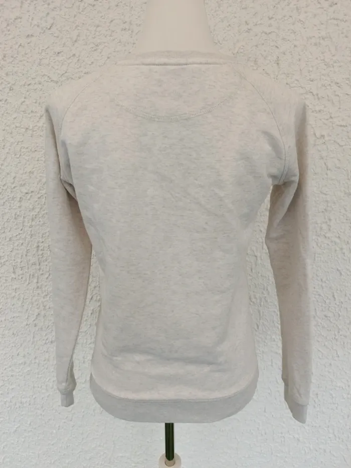 Sweat blanc chiné madame t-shirt Je peux pas j'ai poney taille S - photo numéro 2