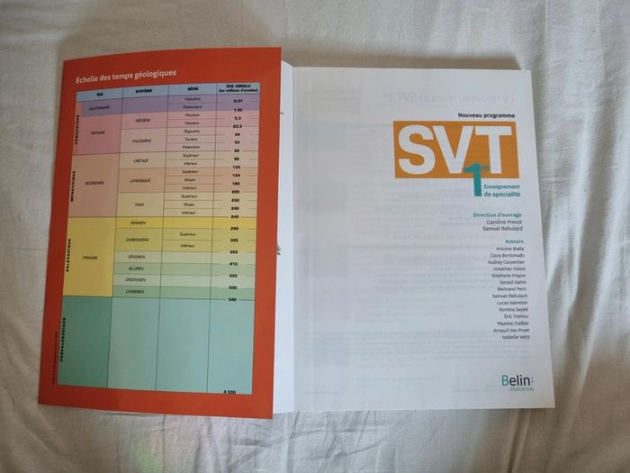 Manuel Spé SVT 1ère Belin - photo numéro 3