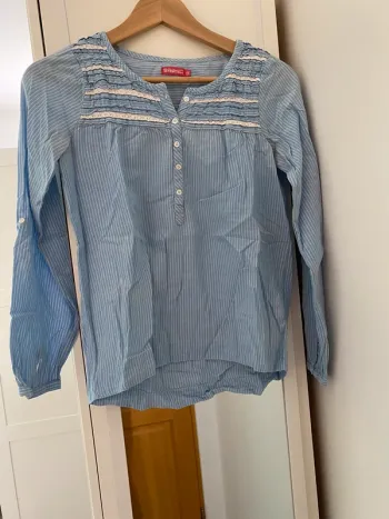 chemisier bleu 34 (14ans)