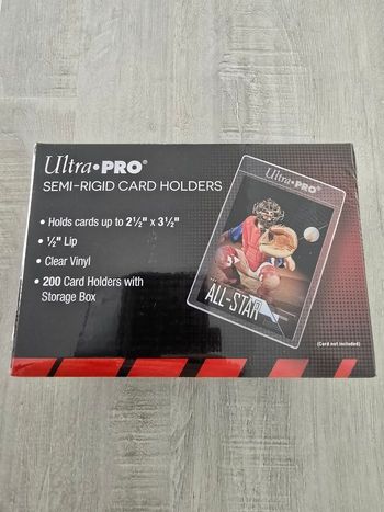 Pack de 200 Semi Rigid Card Holders Ultra Pro