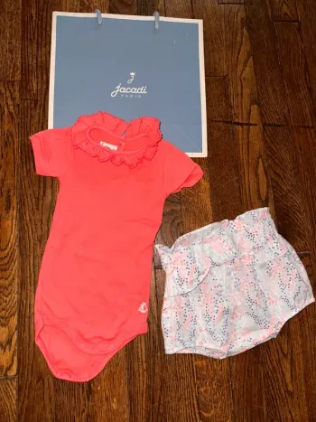 Body petit bateau et bloomer Jacadi 3 mois