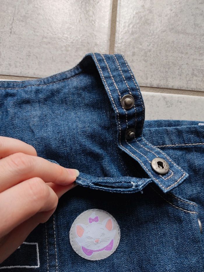 Ensemble robe salopette aristochats 12 mois - photo numéro 5