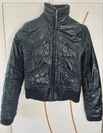 Blouson Noir Mango