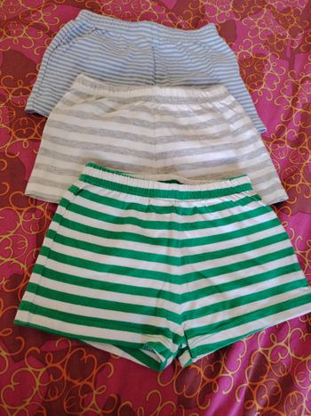 Lot 3 shorts 12 mois tex